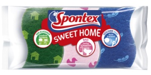 Spontex Schwamm-Set Sweet Home, 3er Pack