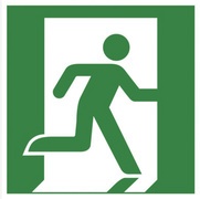 EXACOMPTA Hinweisschild "Pfeil rechts", grün/weiß