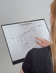 MAUL Klemmbrett, Kunststoff mit Bügelklemme, DIN A3, schwarz