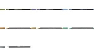 STABILO Fasermaler Pen 68 metallic, metallic-blau