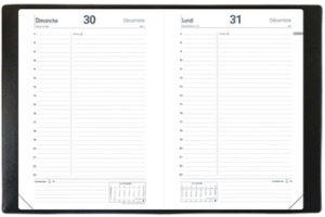 QUO VADIS Agenda ABP 1, 130 x 210 mm, 2026, noir