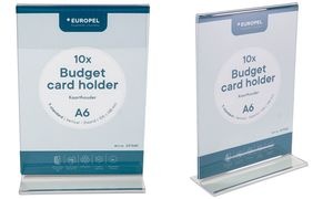 EUROPEL Tischaufsteller Budget, DIN A6 hoch, gerade