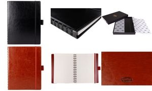 multo Spiral-Notizbuch "Hannibal", A5, blanko, schwarz