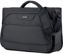 LiGHTPAK Umhängetasche "SOLAR", mit Laptopfach, schwarz