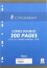 CONQUERANT Sept Kanzleipapier, DIN A4, SEYES, 100 Blatt