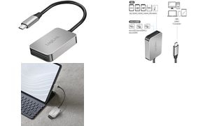 LogiLink USB-C 3.2 Gen 1 Dual-Kartenleser, aus Aluminium