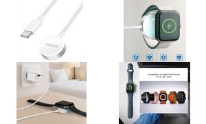 LogiLink Smartwatch-Induktions-Ladekabel für Apple, weiß