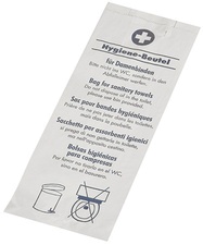 PAPSTAR Papier-Hygienebeutel, bedruckt, weiß