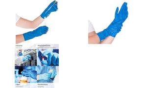 HYGOSTAR Chemikalien-Schutzhandschuh High Risk, blau, S