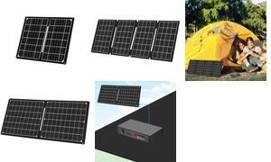 LogiLink Solarpanel, 30 Watt, faltbar, USB-A/USB-C/DC5521