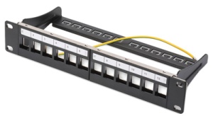 DIGITUS 10" Modular Patch Panel für Keystone Module, 12-Port