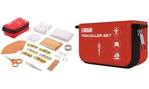 HARO Erste-Hilfe-Tasche Traveller-Set, 32-teilig, rot