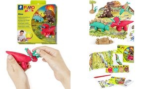 FIMO kids Modellier-Set Form & Play "Dino", Level 2