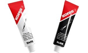 Kores Temperafarben "Temperas", Tube, 12 ml, schwarz