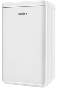 satino by wepa Abfallbehälter, 50 Liter, weiß