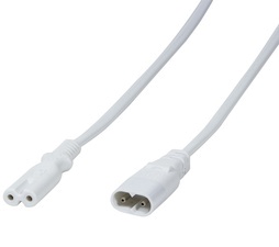 LogiLink Kaltgeräte-Verlängerungskabel, C8 - C7, 2,0 m