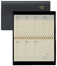 brepols Agenda semainier "ACCENT", 2026, 90 x 160 mm, noir