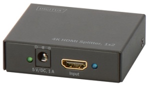 DIGITUS 4K HDMI Splitter, 2-fach, schwarz
