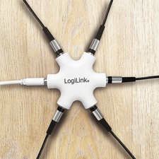 LogiLink Audio Splitter LogiStar, weiß