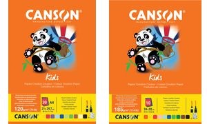 CANSON Tonpapierblock Kids, DIN A4, 120 g/qm, 30 Blatt