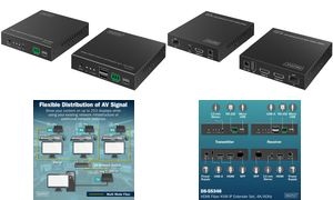 DIGITUS 4K HDMI IP Extender Set, Fiber, 300 m/40 km