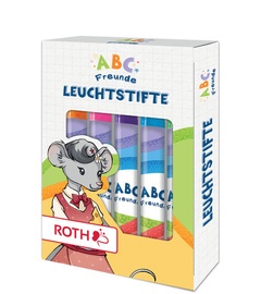 ROTH Mini-Fasermaler / Leuchtstifte "ABC Freunde", Display