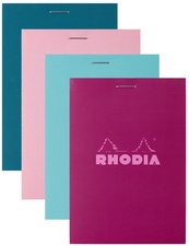RHODIA Notizblock No. 11, DIN A7, kariert, farbig sortiert