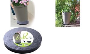 EDA Pflanzenroller, 6 Rollen, in Steinoptik