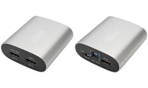 DIGITUS HDMI eARC Konverter/Splitter, silber