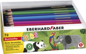 EBERHARD FABER Dreikant-Buntstift COLORI Jumbo, 72er Box
