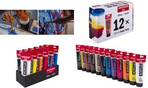 ROYAL TALENS Acrylfarbe AMSTERDAM Vorteilspack, 12 x 120 ml