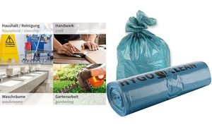HYGOCLEAN LDPE-Müllsäcke, 160 Liter, 60 my, blau