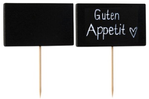 PAPSTAR Fingerfood-Spieße "Blackboard", Länge: 85 mm