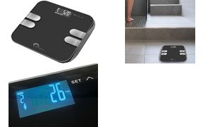 Little balance Digitale Personenwaage Body Wave, schwarz