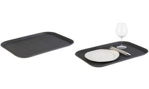 APS Serviertablett NOSLIDE, 530 x 25 x 325 mmm schwarz