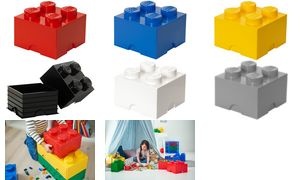 LEGO Aufbewahrungsstein STORAGE BRICK 4, 5,7 Liter, schwarz