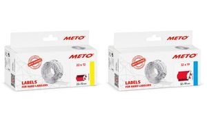 METO Vordruck-Etiketten für Preisauszeichner, 22 x 12 mm