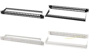 LogiLink 19" Keystone Patch Panel, 48 Port, geschirmt
