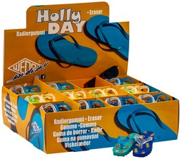 WEDO Kunststoff-Radierer Flip Flop "HOLLYDAY", 36er Display
