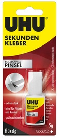 UHU Sekundenkleber PINSEL, 5 g Flasche, Blister