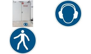 DURABLE Sicherheitskennzeichen "Gehörschutz benutzen"