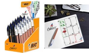 BIC Druckkugelschreiber 4 Colours, 24er Display