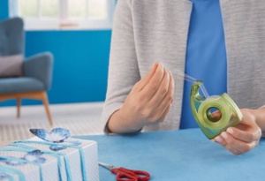 tesa ecoLogo Easy Cut Handabroller, grün, unbestück