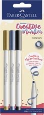 FABER-CASTELL Creative Marker GOLDFABER, 3er Blister