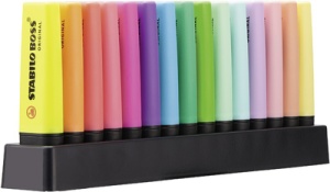 STABILO Textmarker BOSS ORIGINAL, 15er Tischset