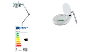 UNiLUX LED-Lupenleuchte ZOOM, mit Tischklemme, weiß