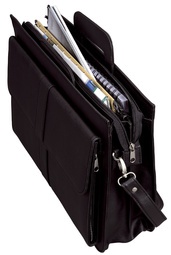 Alassio Aktentasche "AVERSA", Lederimitat, schwarz