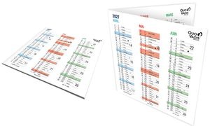 QUO VADIS Calendrier ORIGAMI, 360 x 180 mm, 2026/2027