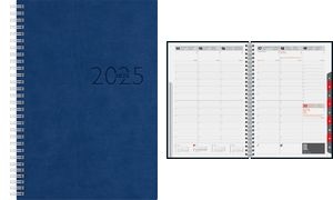 rido idé Buchkalender "studioplan int. Prestige", 2025, blau