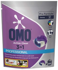 OMO Professional Waschmittel Pods Active Clean 3in1, 80 St.